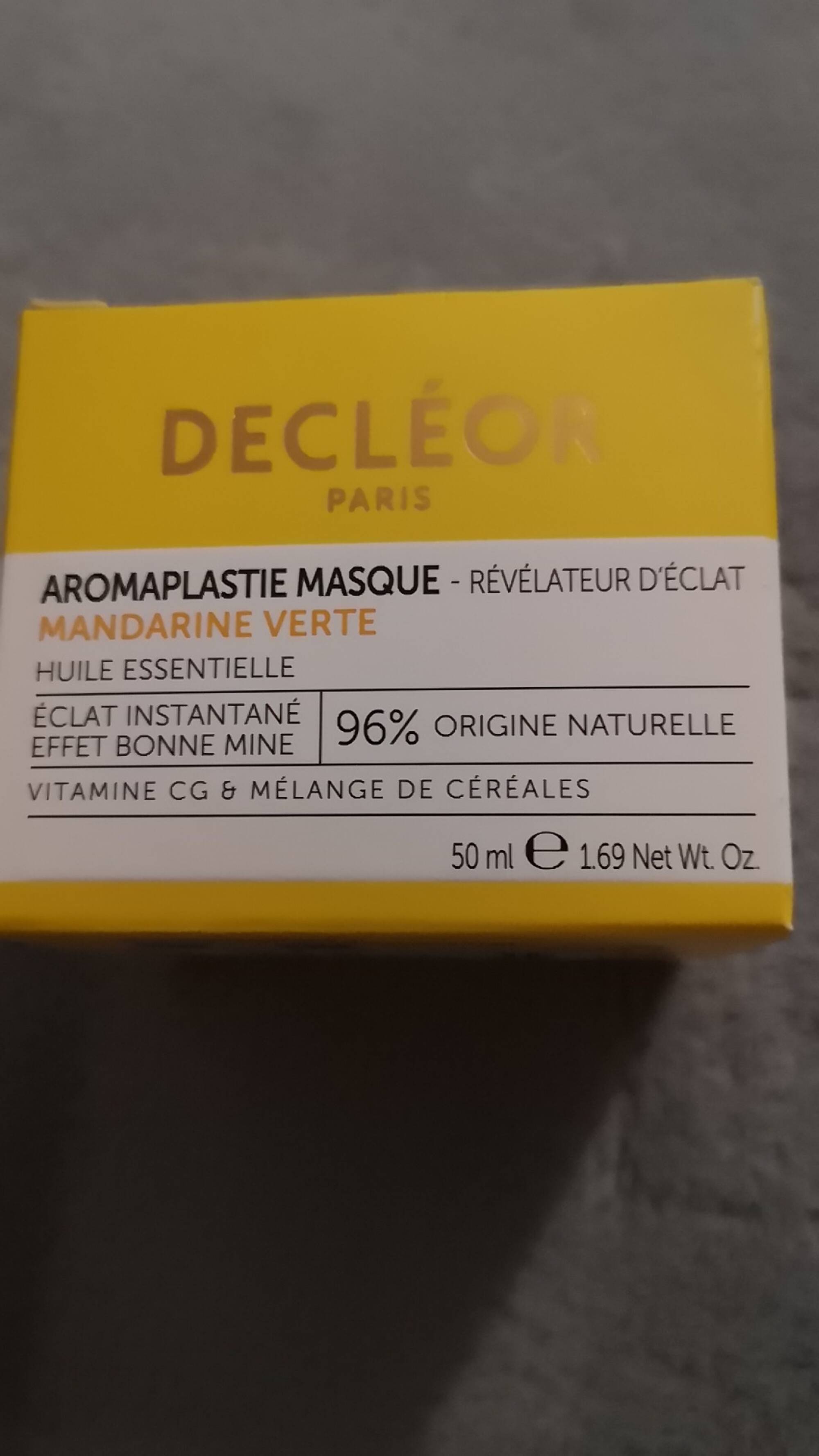 DECLÉOR PARIS - Aromaplastie masque - Revelateur d'éclat mandarine verte