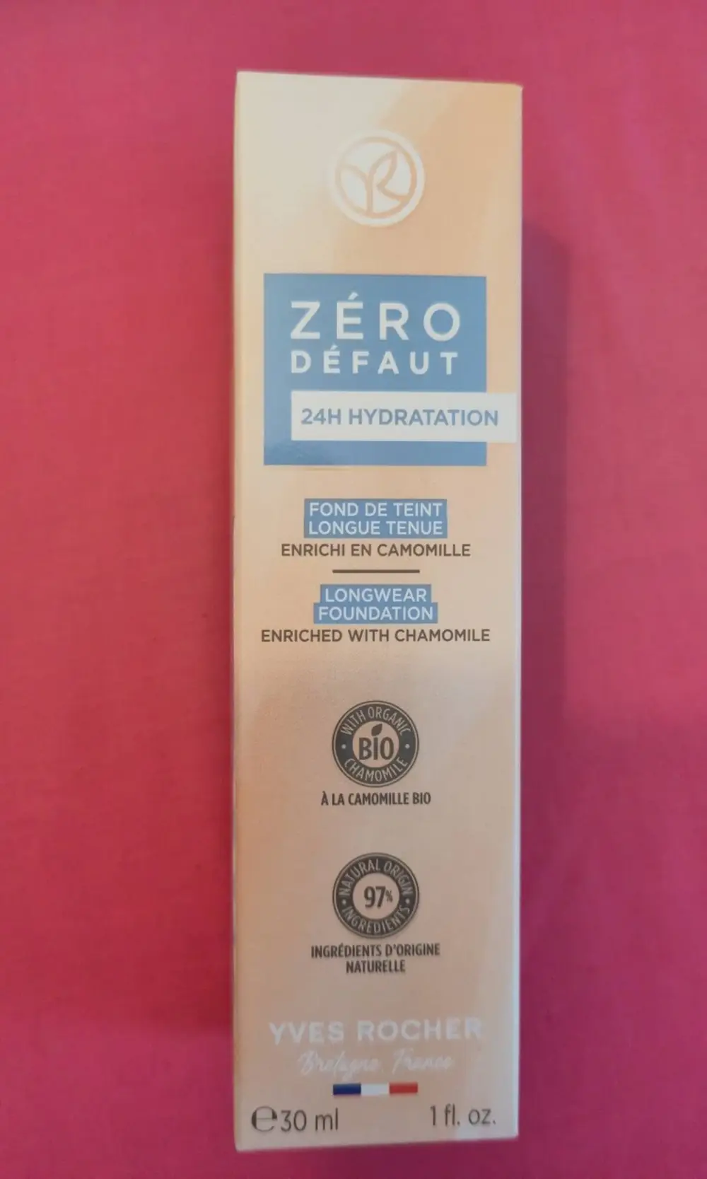 YVES ROCHER - Zéro défaut 24 h hydratation_Fond de teint longue tenue