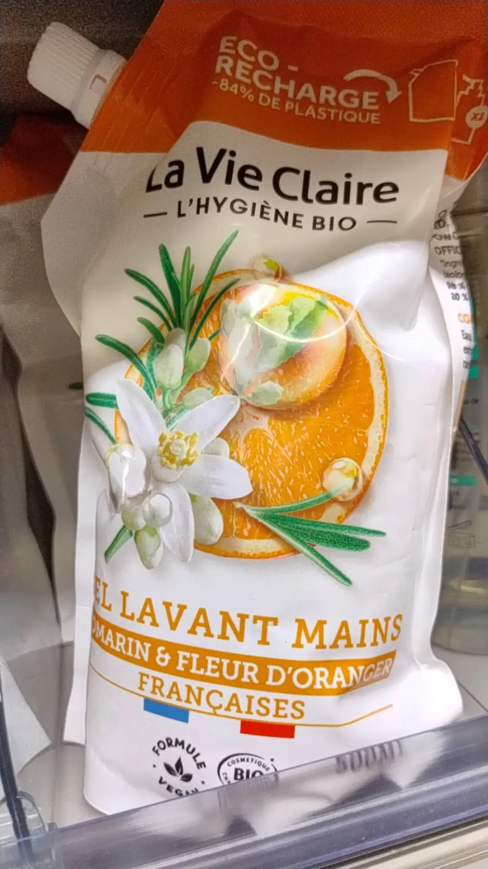 LA VIE CLAIRE - Gel lavant mains romarin et fleur d'oranger