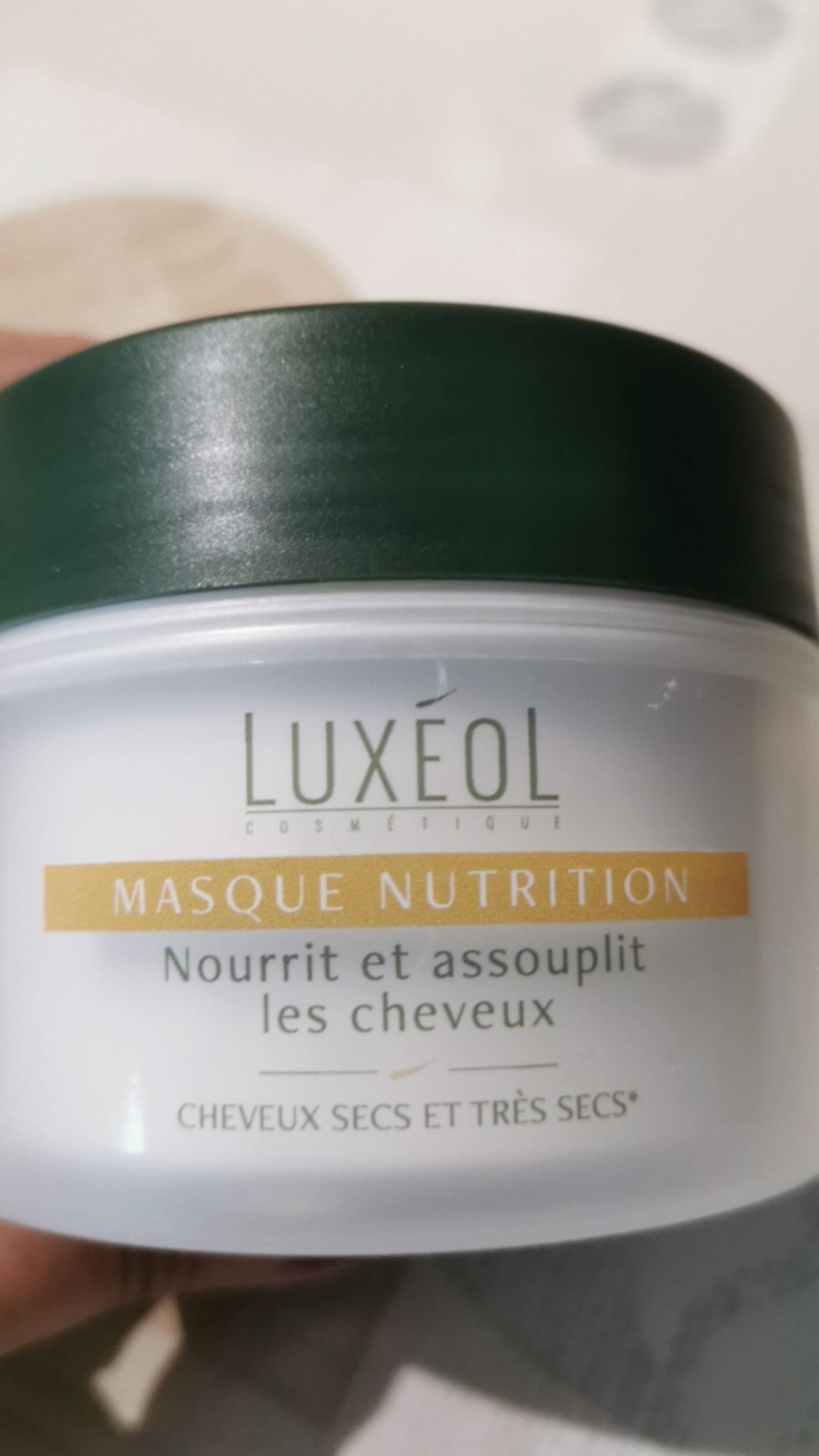 LUXÉOL - Masque nutrition nourrit et assouplit les cheveux