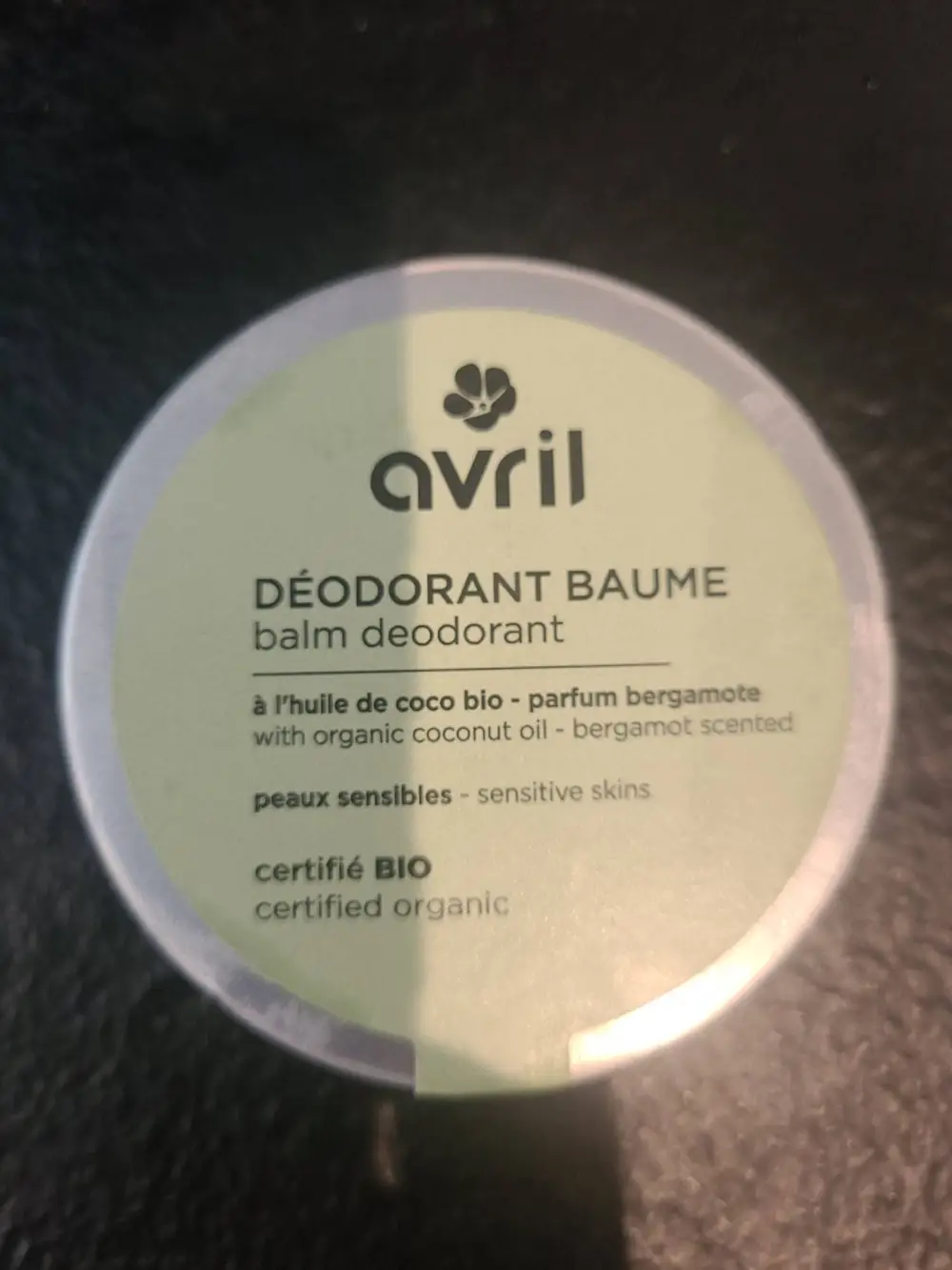 AVRIL - Déodorant baume certifié bio