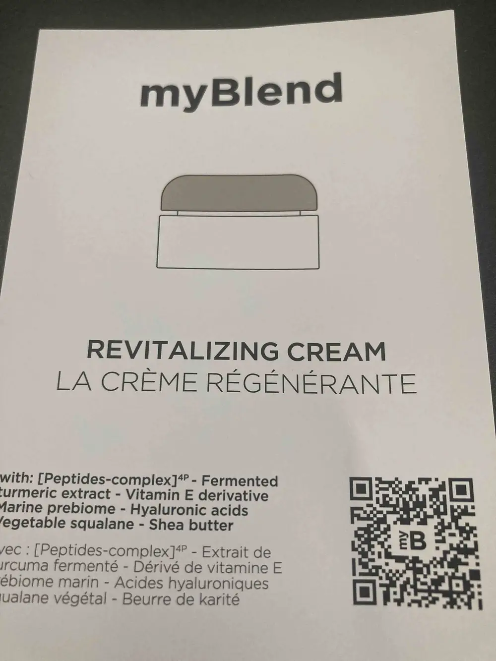MY BLEND - La crème régénérante