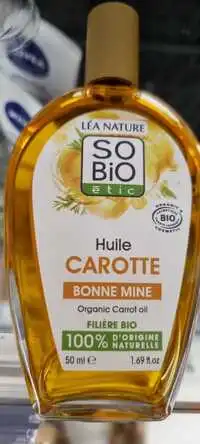 SO'BIO ÉTIC - Huile carotte bonne mine 