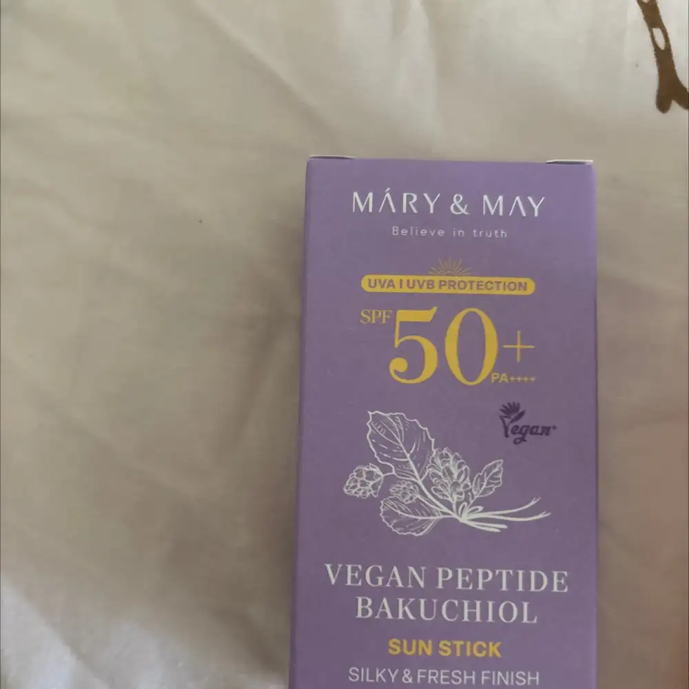 MARY&MAY - Vegan peptide bakuchiol sun stick spf 50+