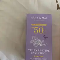 MARY&MAY - Vegan peptide bakuchiol sun stick spf 50+