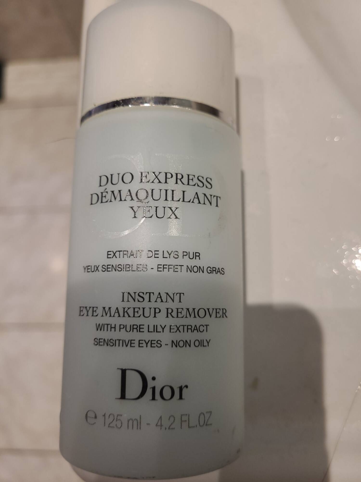 DIOR - Duo express - Démaquillant yeux extrait de lys pur