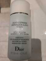 DIOR - Duo express - Démaquillant yeux extrait de lys pur