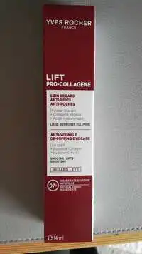 YVES ROCHER - Lift pro-collagène - Soin regard Anti-rides Anti-poches