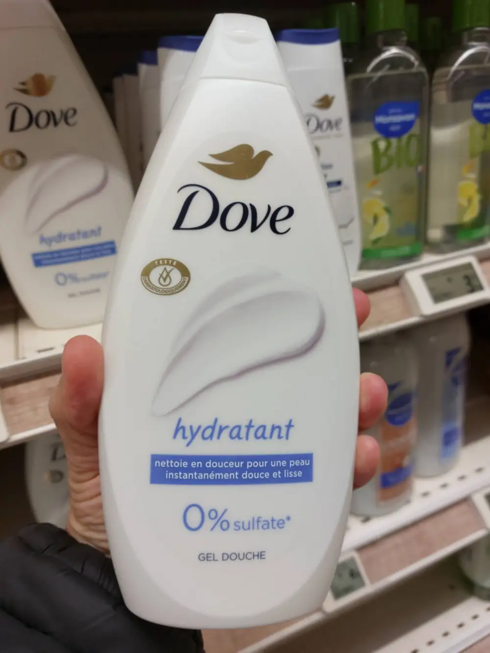 DOVE - Gel douche hydratant 0% sulfate