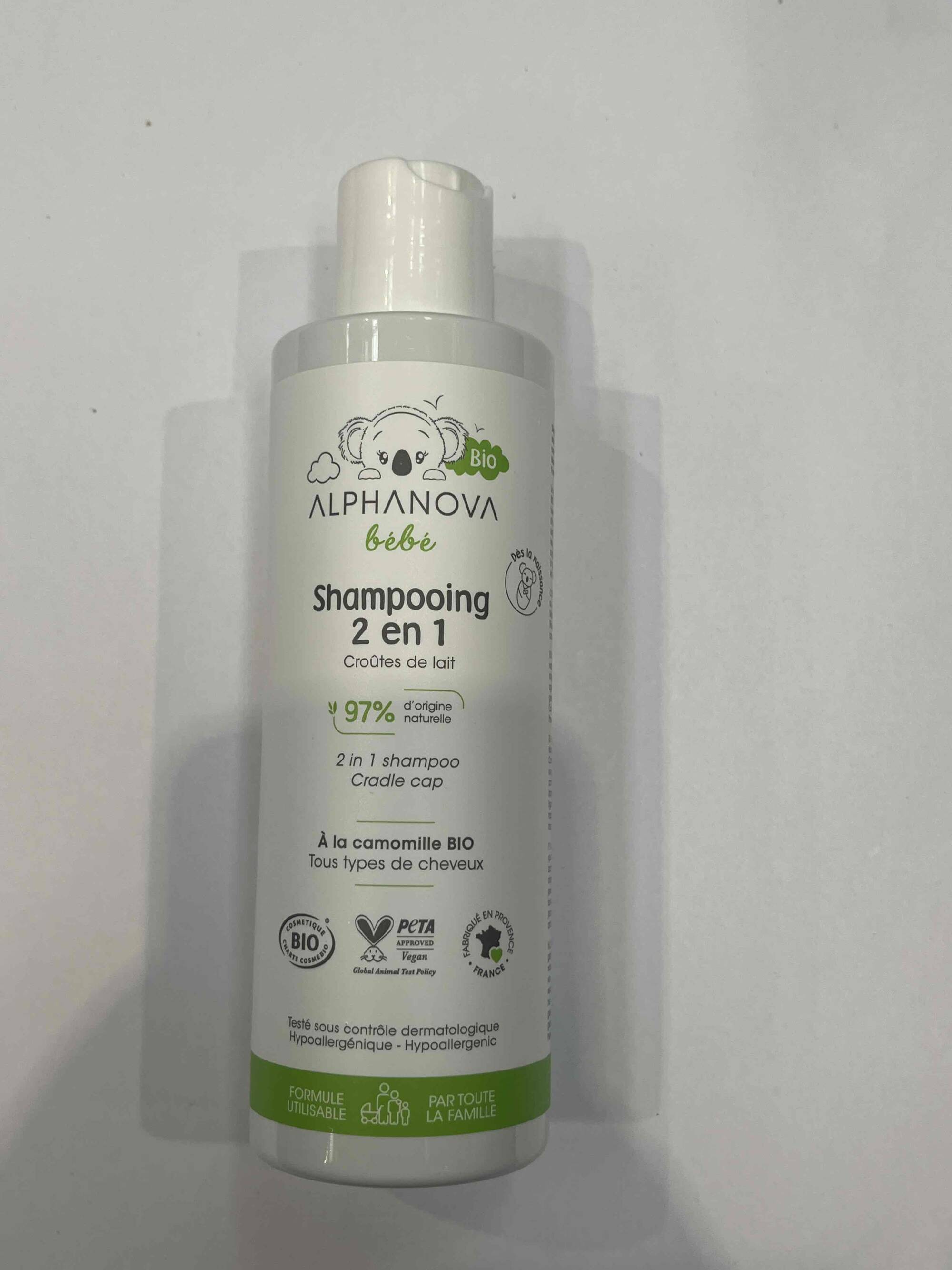 ALPHANOVA - Shampooing 2 en 1 à la camomille Bio