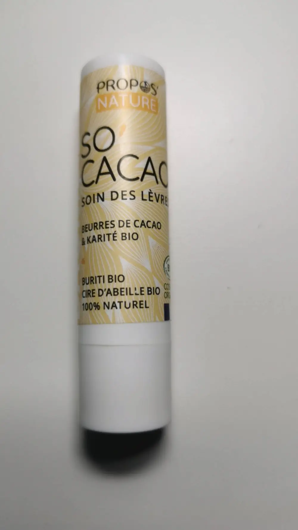 PROPOS'NATURE - So cacao - Soin des lèvres 