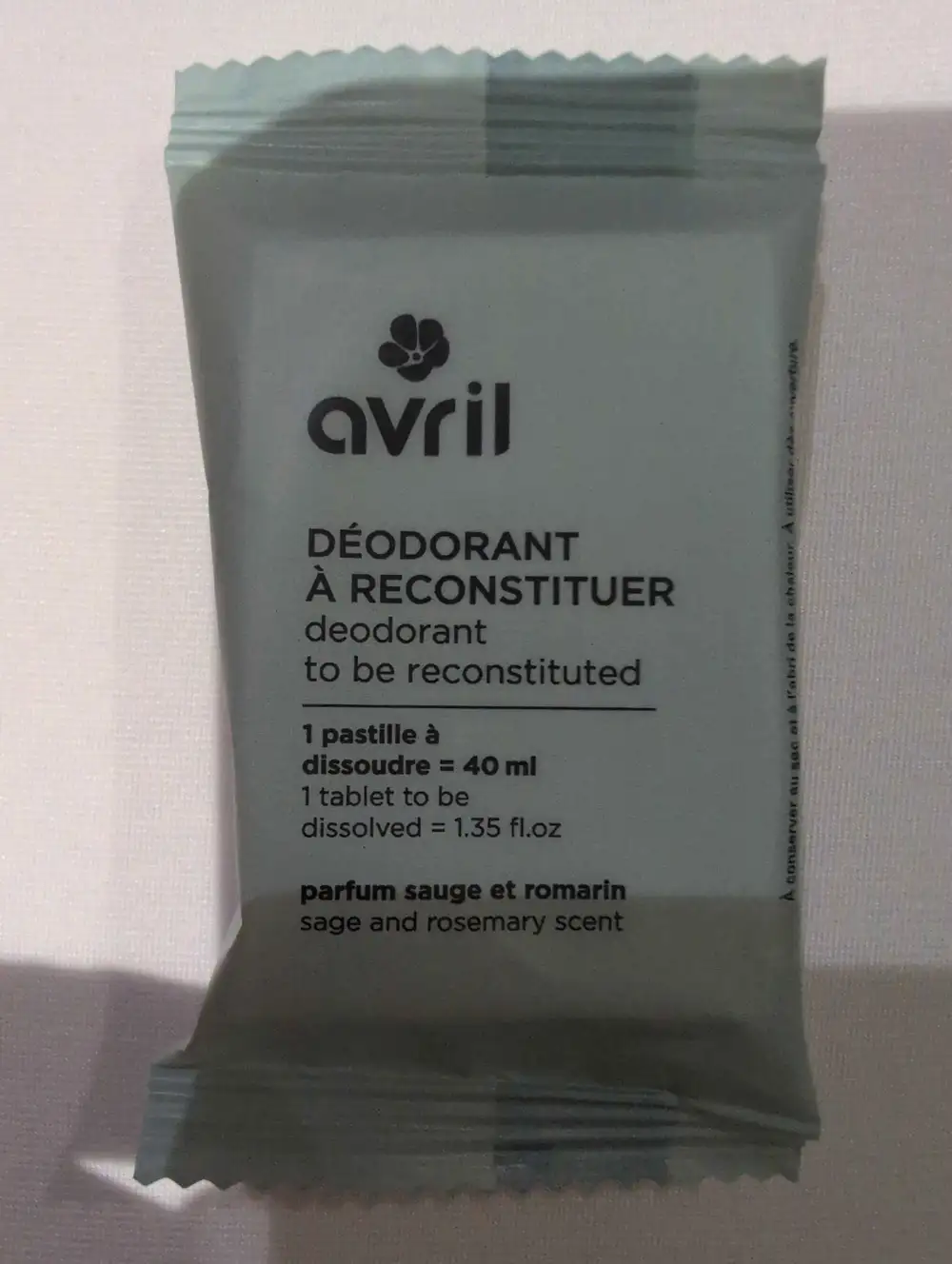 AVRIL - Déodorant à reconstituer parfum sauge et romarin