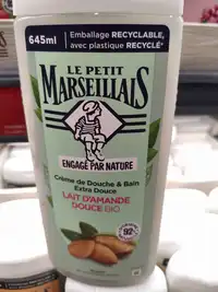 LE PETIT MARSEILLAIS - Lait d'amande douce bio - Crème de douche et bain