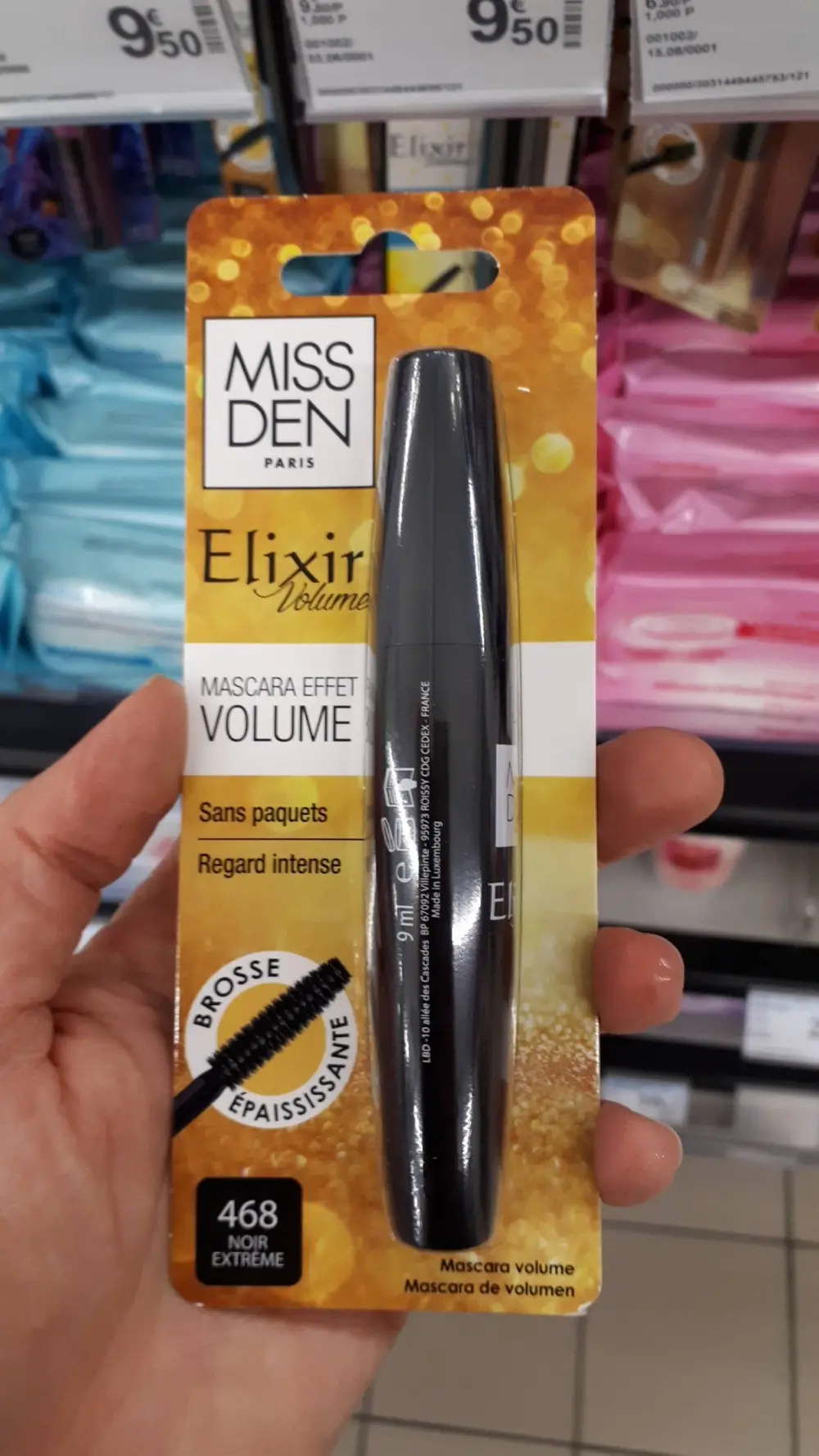 MISS DEN - Elixir Mascara volume 468 noir extrême