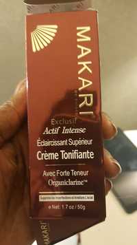 MAKARI DE SUISSE - Exclusif actif intense - Crème tonifiante