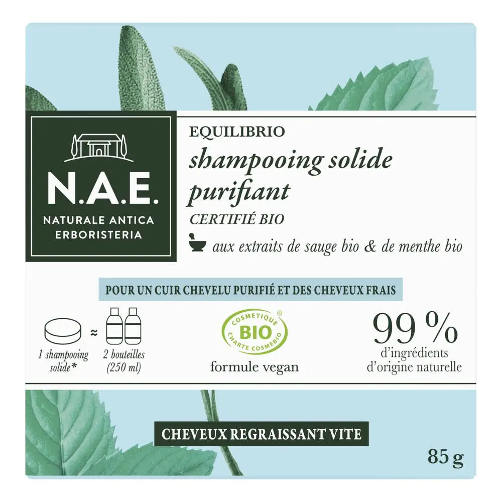 N.A.E. - N.A.E. SHAMPOOING SOLIDE BIO COSMOS PURIFIANT - EQUILIBRIO 85GR