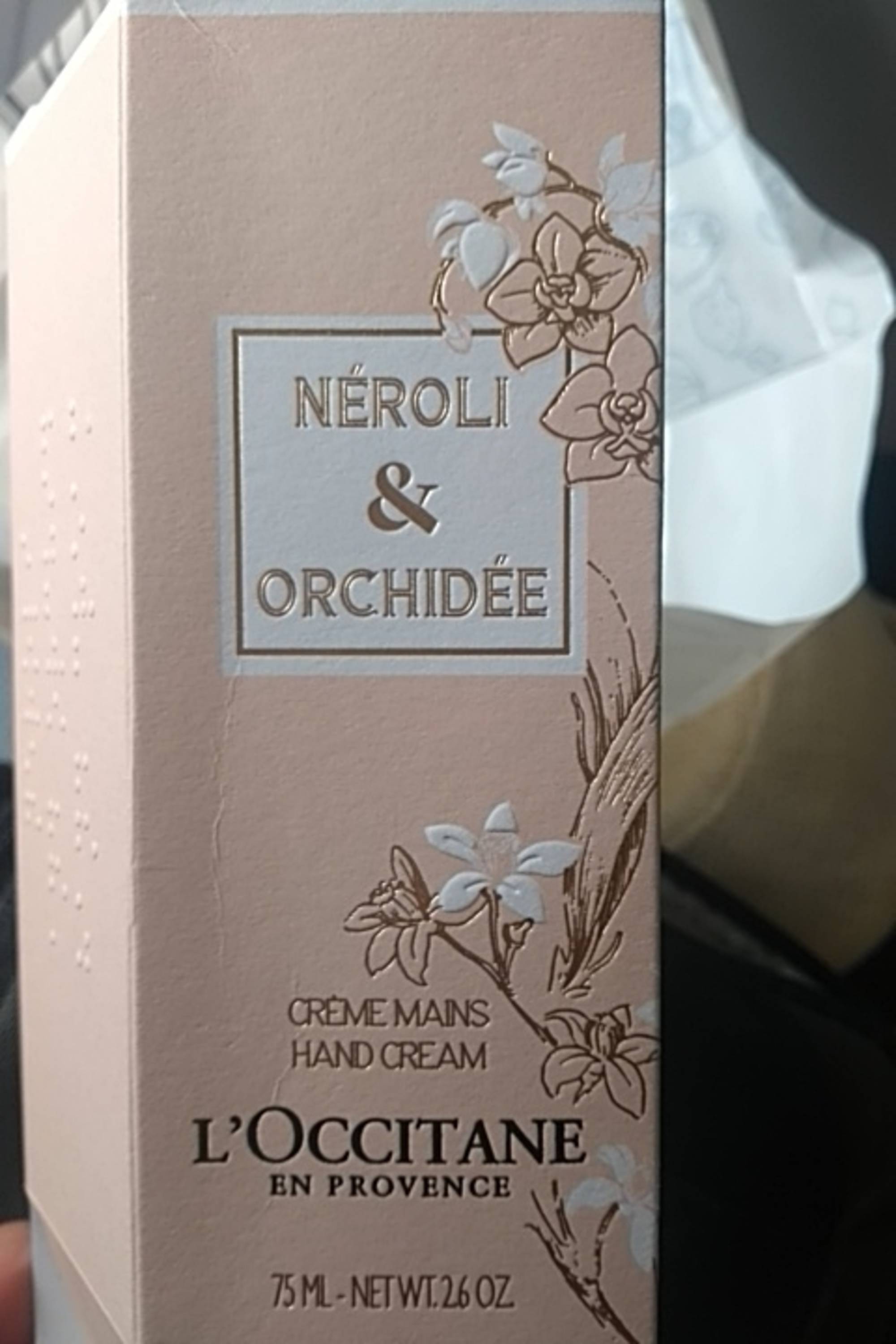 L'OCCITANE - Néroli & orchidée - Crème mains 