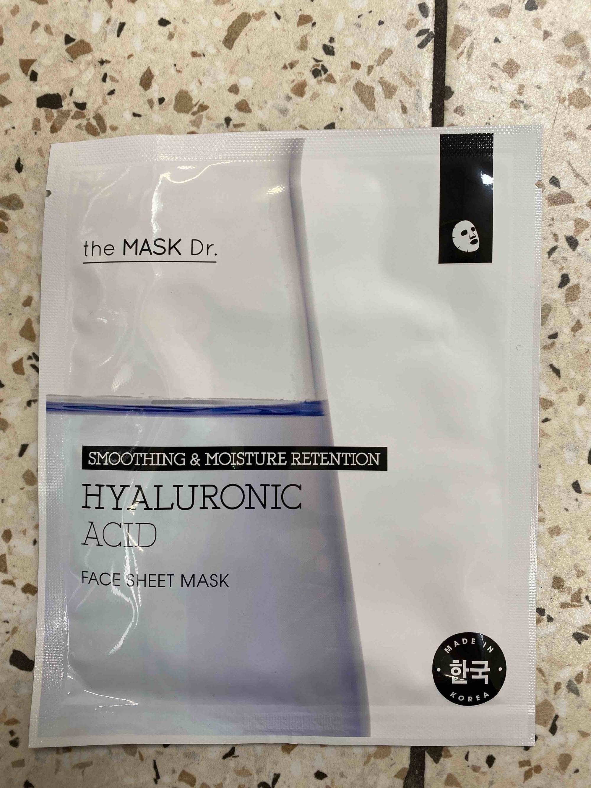 TH MASK DR. - Hyaluronic acid - Face sheet mask