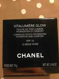 CHANEL - Vitalumière glow - Touche de teint lumière 12 beige rosé