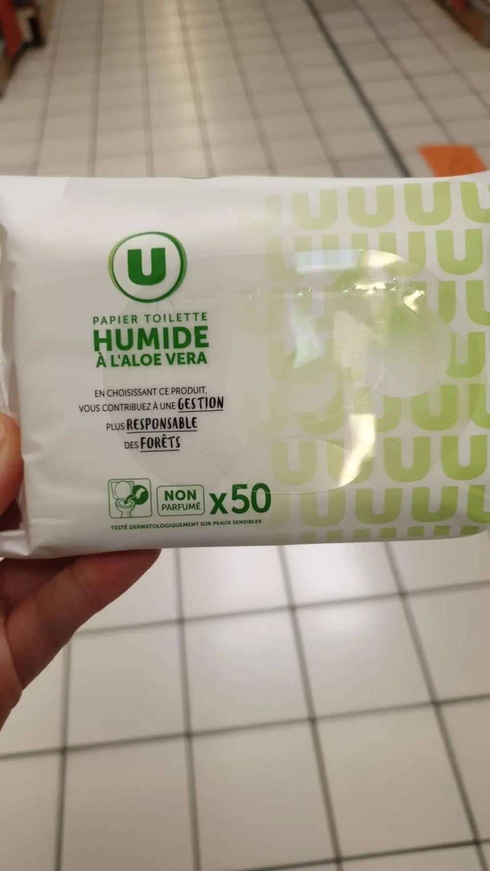 BY U - Papier toilette humide à l'aloe vera