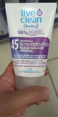 LIVE CLEAN - Ecran solaire minéral SPF 45