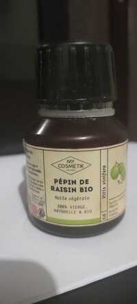 MY COSMETIK - Pépin de raisin bio - Huile végétale 