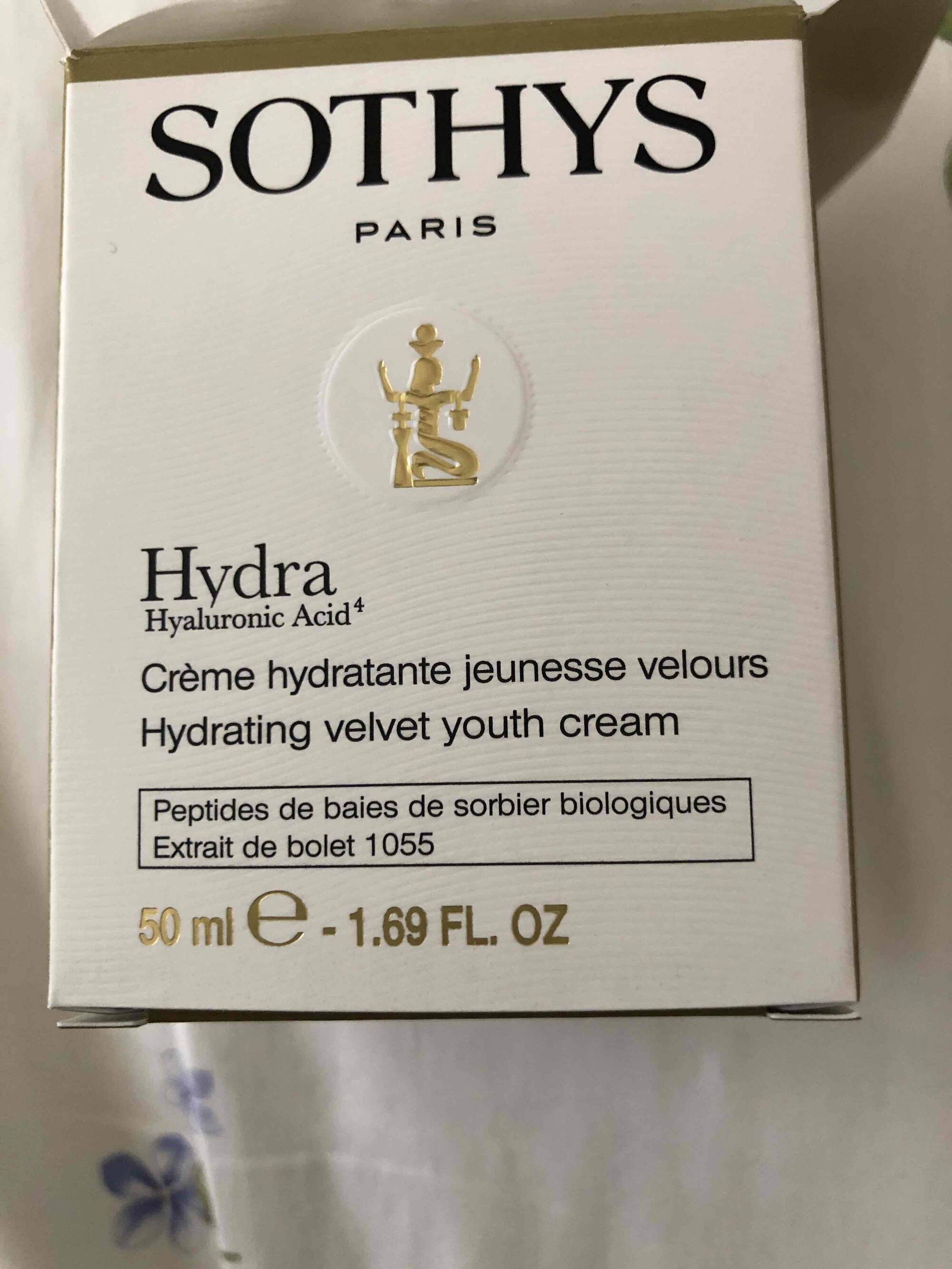 SOTHYS - Hydra - Crème hydratante jeunesse velours