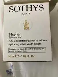 SOTHYS - Hydra - Crème hydratante jeunesse velours