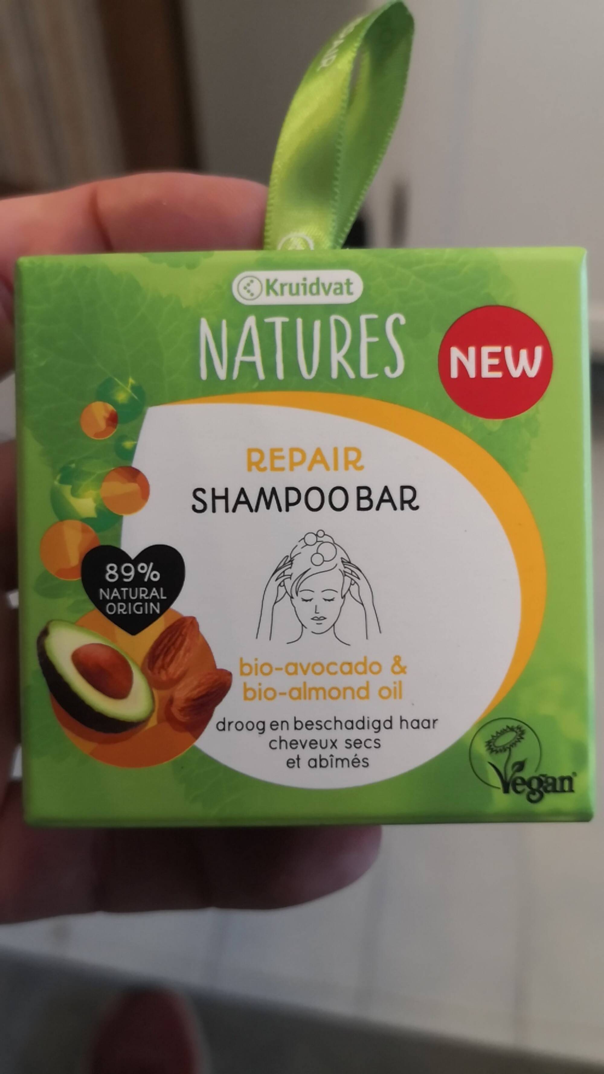 KRUIDVAT - Repair shampoo bar bio-avocado & bio-almond oil
