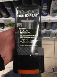 L'ORÉAL PARIS - Men Expert Black Mineral - Gel douche savon noir
