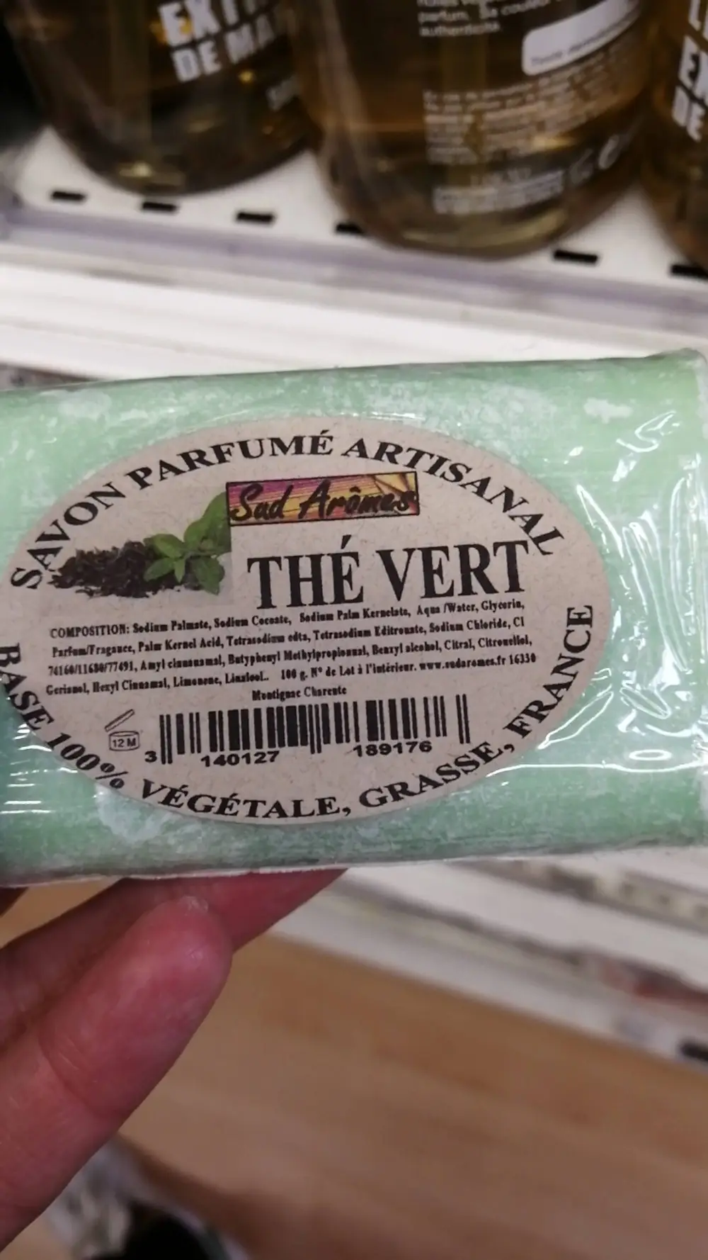 SUD ARÔMES - Thé vert - Savon parfumé artisanal