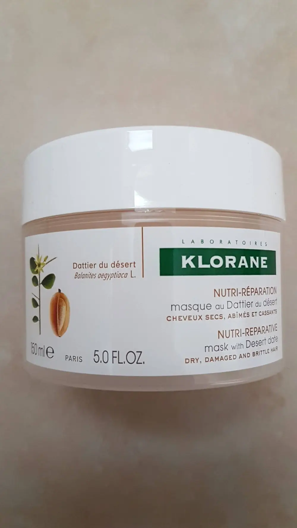 KLORANE - Dattier du désert - Masque Nutri-réparation