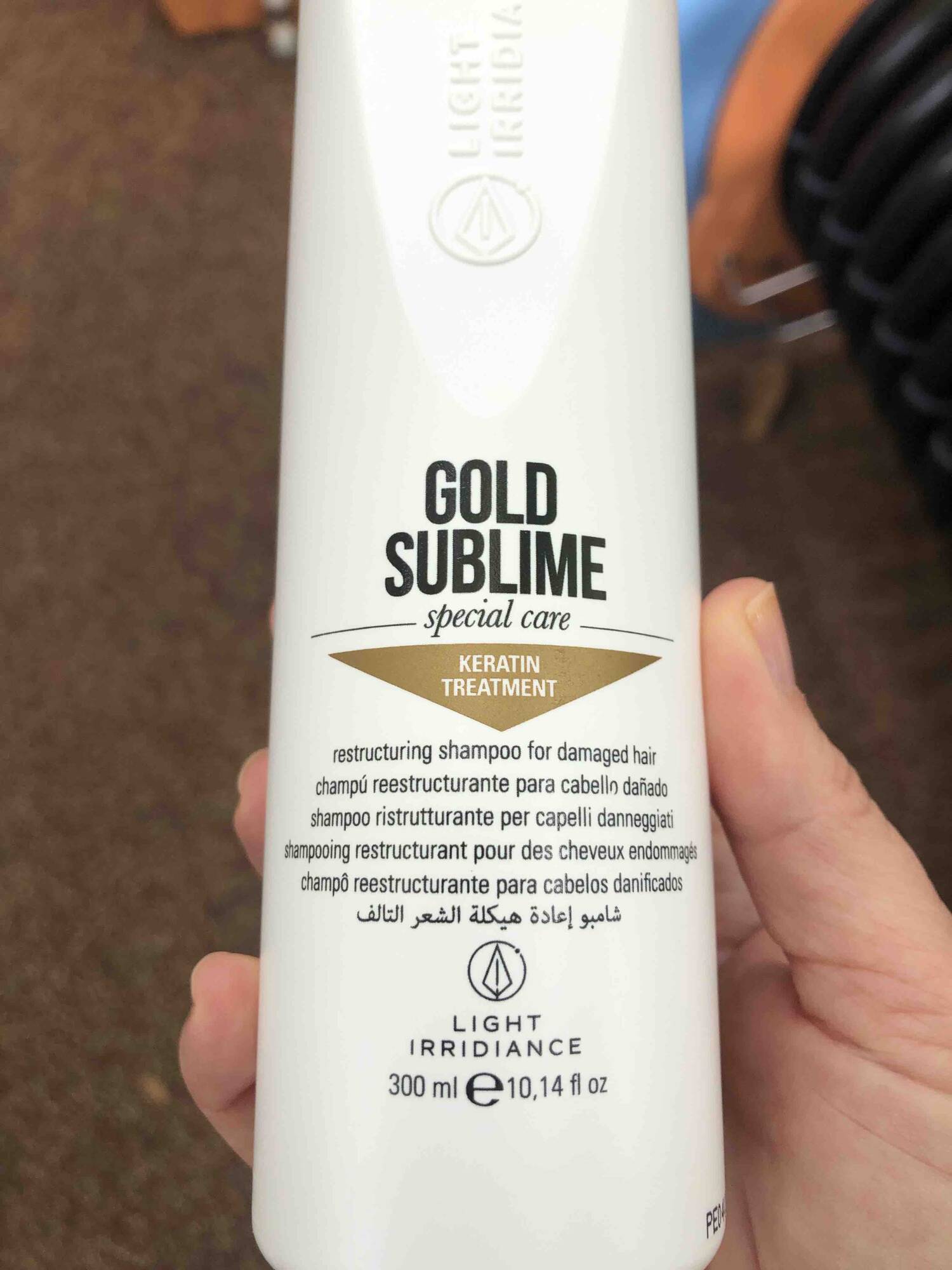LIGHT IRRIDIANCE - Gold sublime - Shampooing restructurant pour les cheveux endommagés