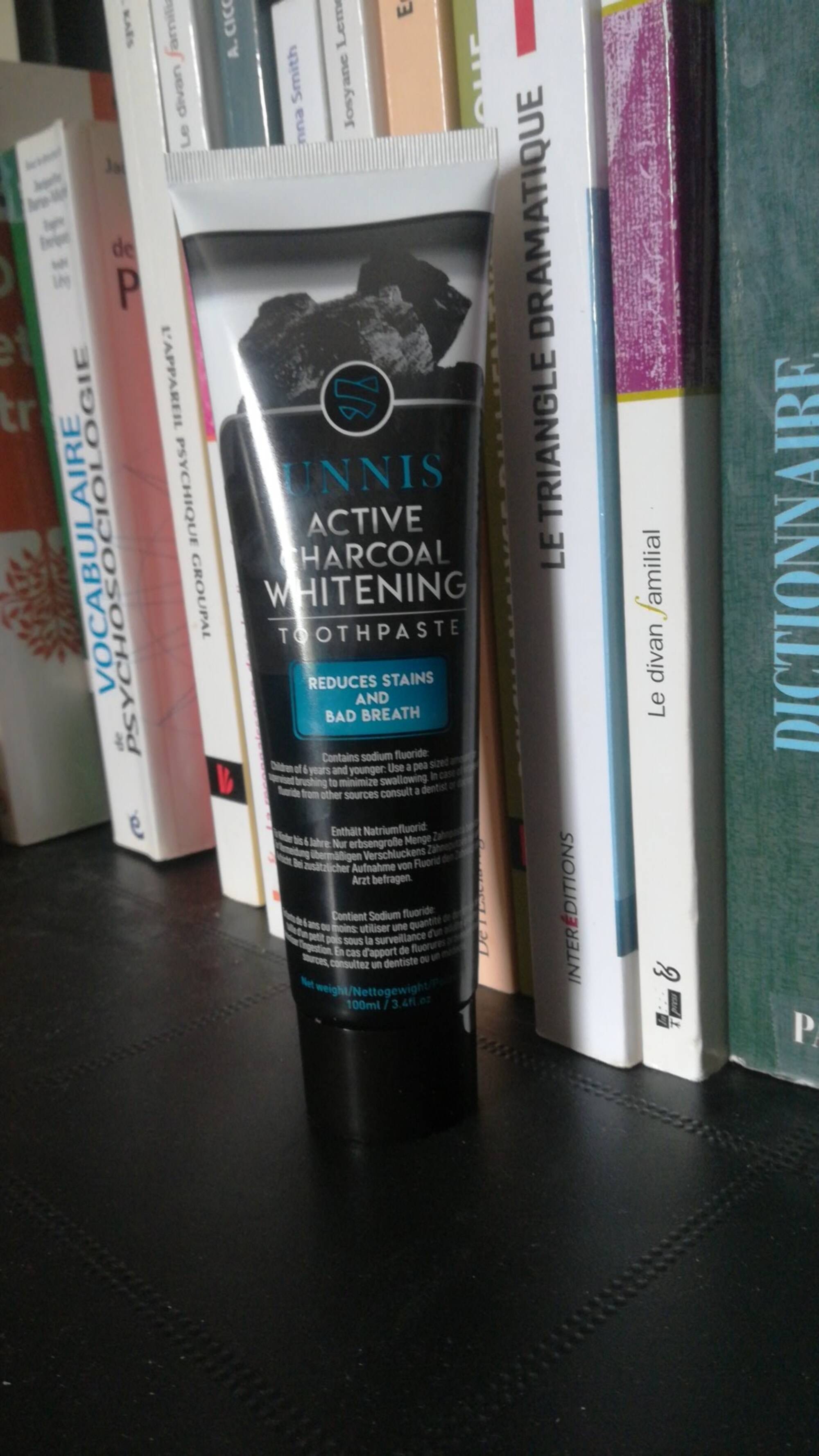 UNNIS - Active charcoal whitening - Toothpaste