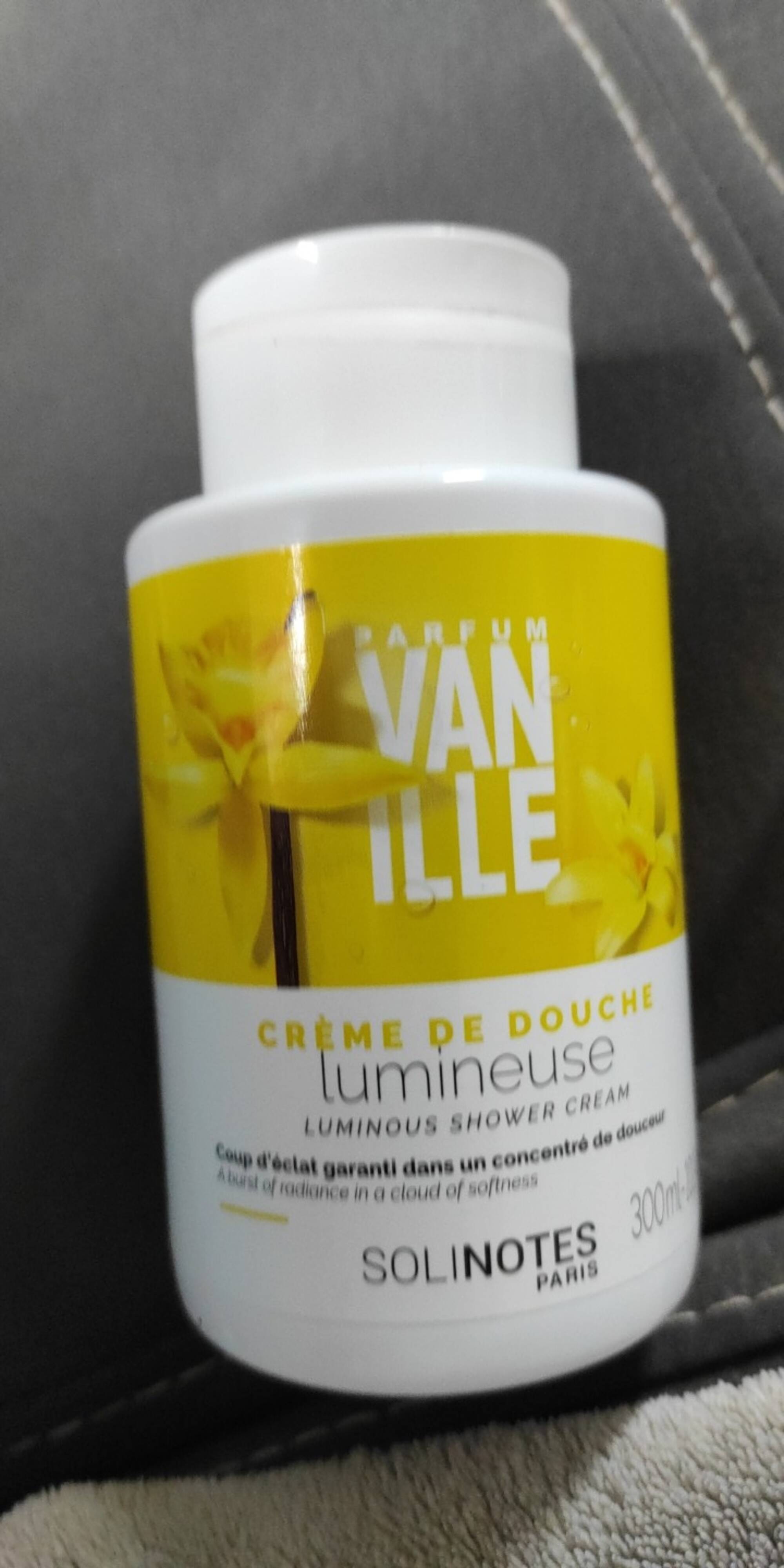SOLINOTES - Vanille - Crème de douche lumineuse