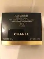 CHANEL - Mat lumière - Teint compact poudré mat et lumineux