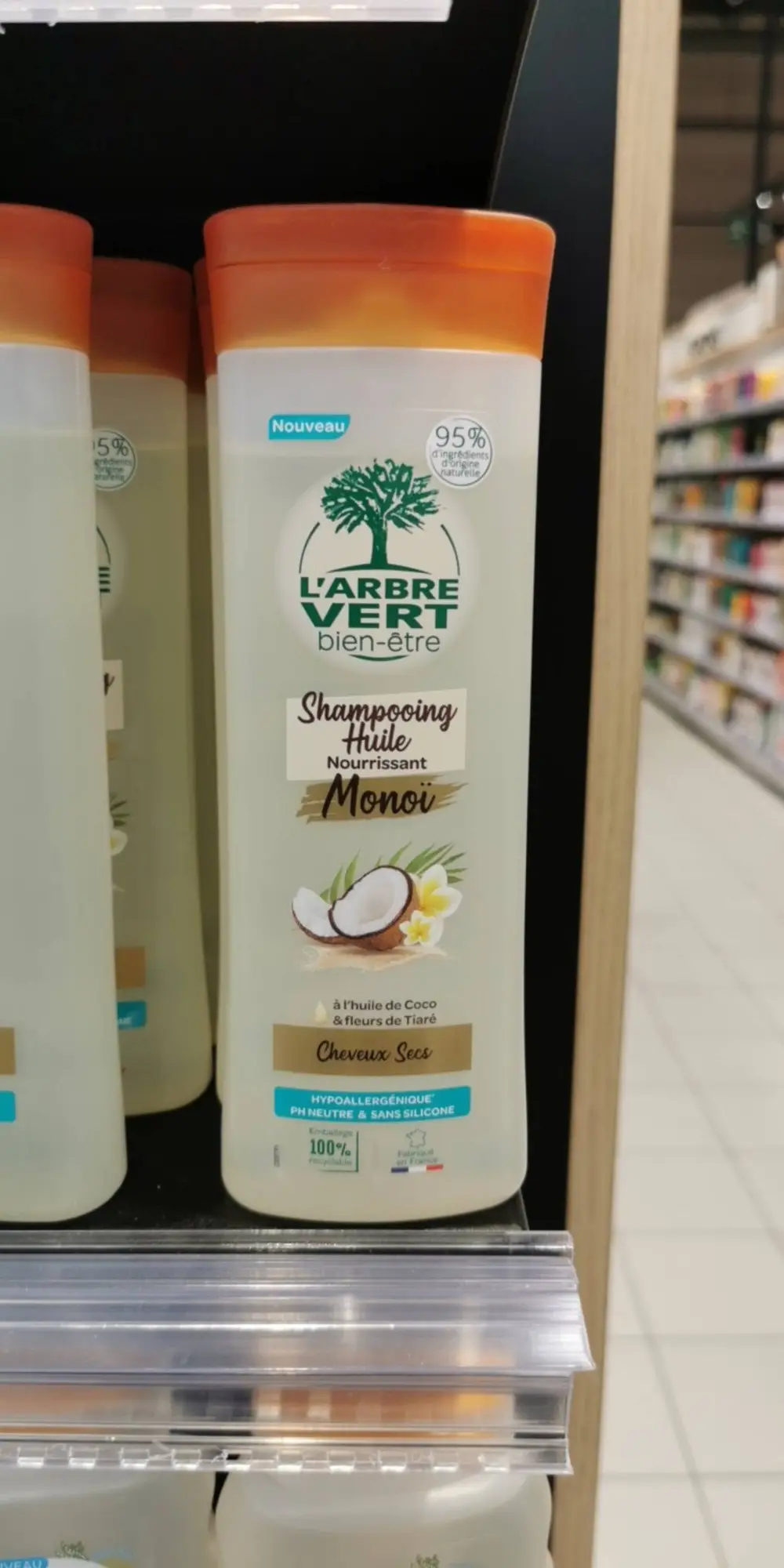 L'ARBRE VERT - Monoï - Shampooing huile nourrissant