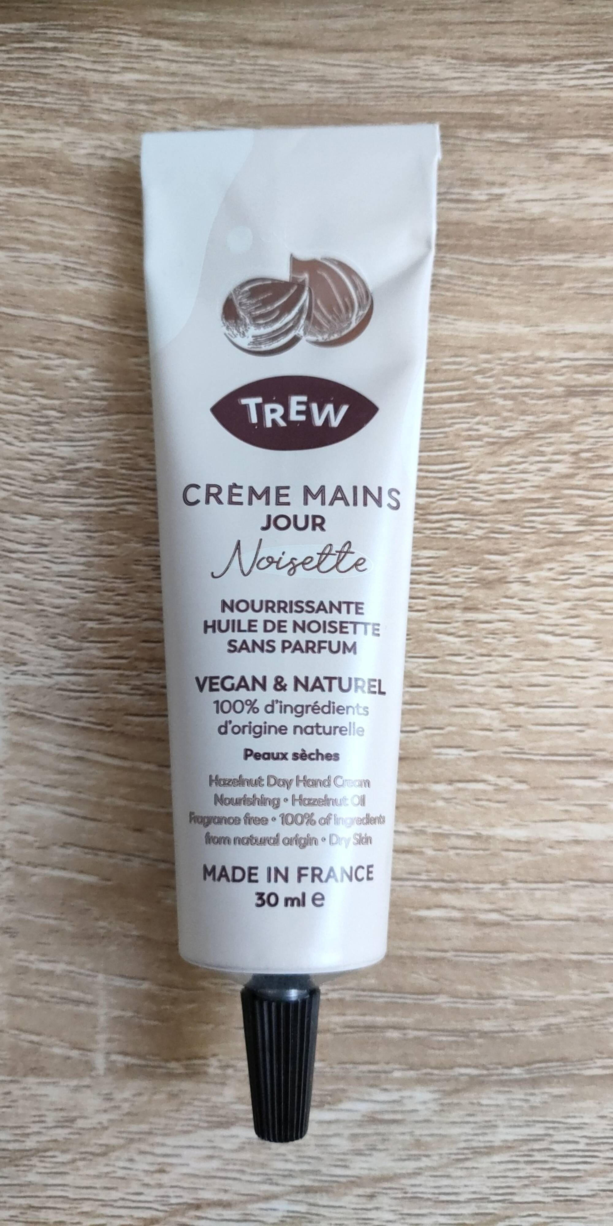 TREW - Crème mains jour à la noisette