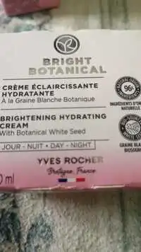 YVES ROCHER - Bright botanical - Crème éclaircissante hydratante