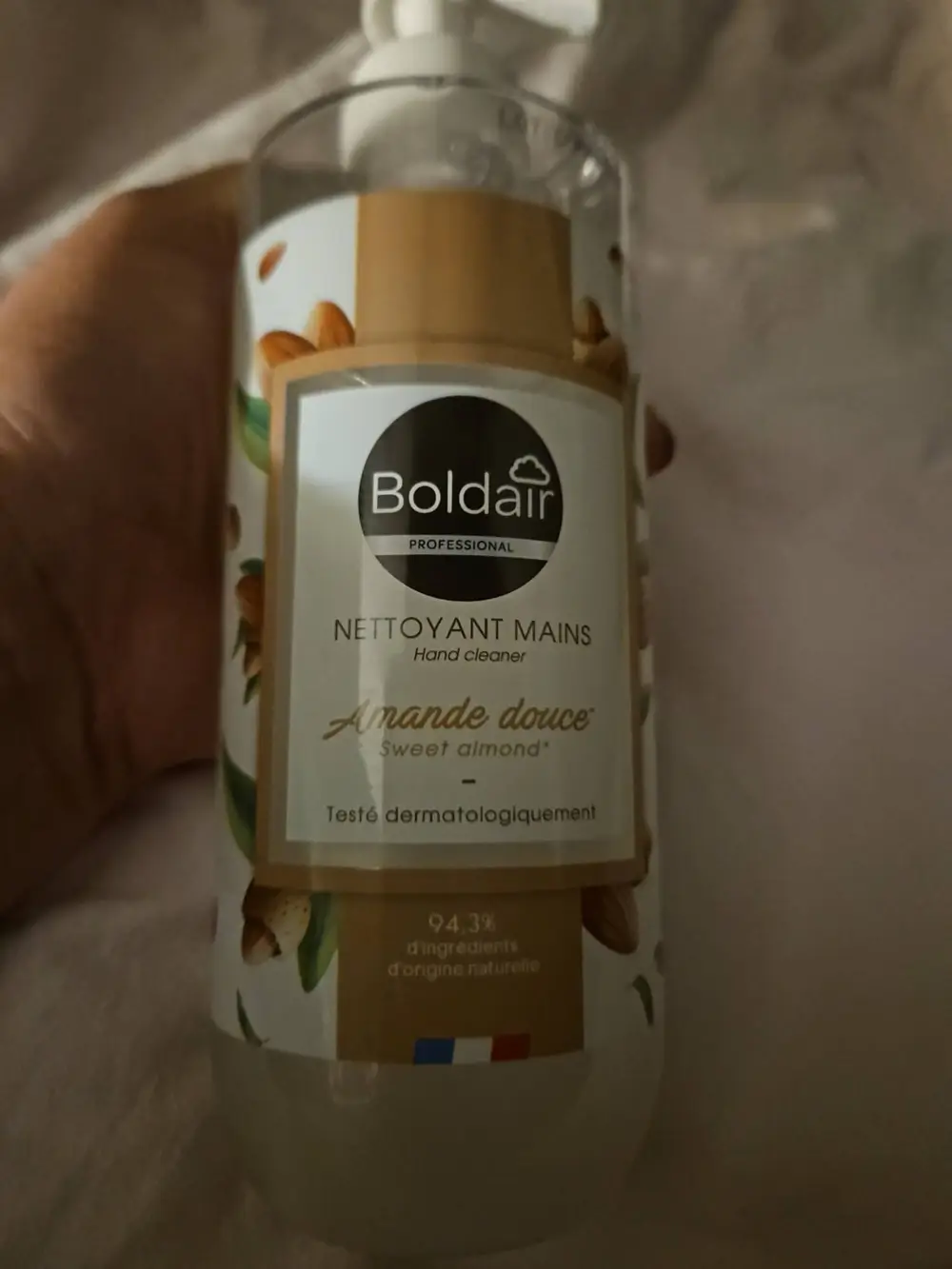 BOLDAIR - Nettoyant mains amande douce