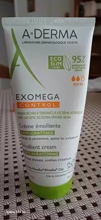 A-DERMA - Exomega control - Crème émolliente anti-grattage