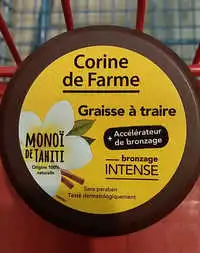 CORINE DE FARME - Monoï de Tahiti Graisse à traire bronzage intense