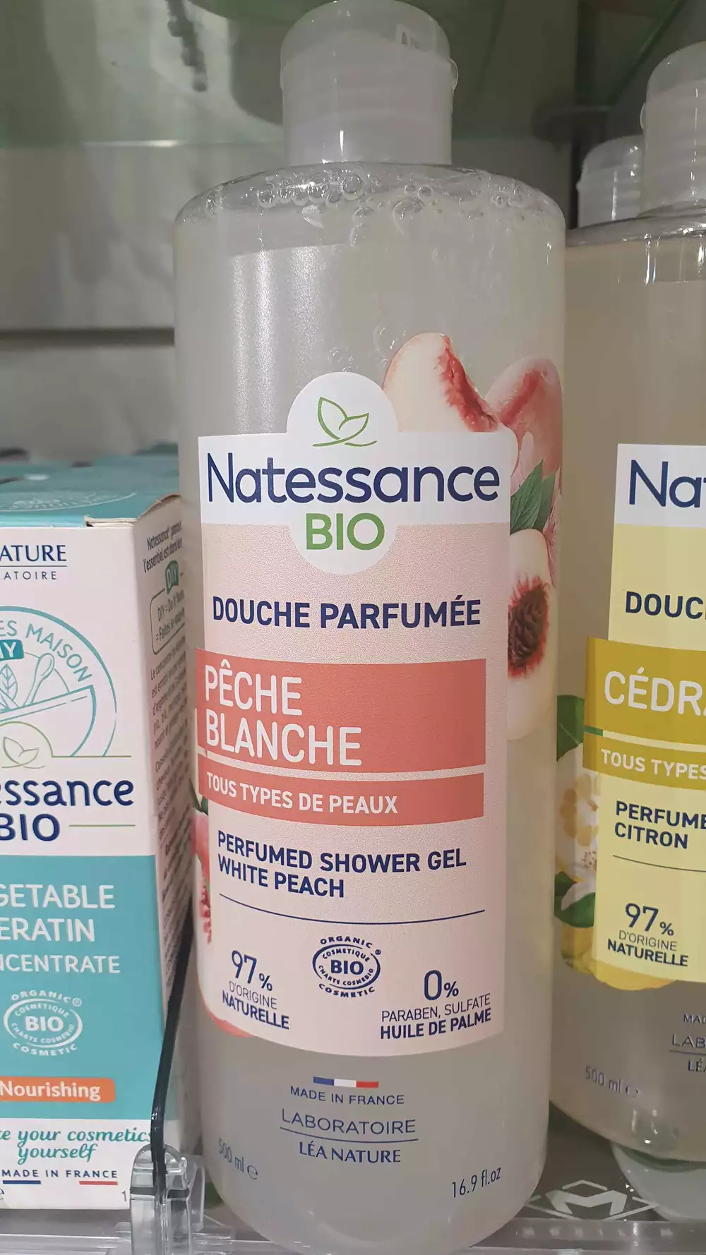NATESSANCE - Pêche blanche - Douche parfumée bio