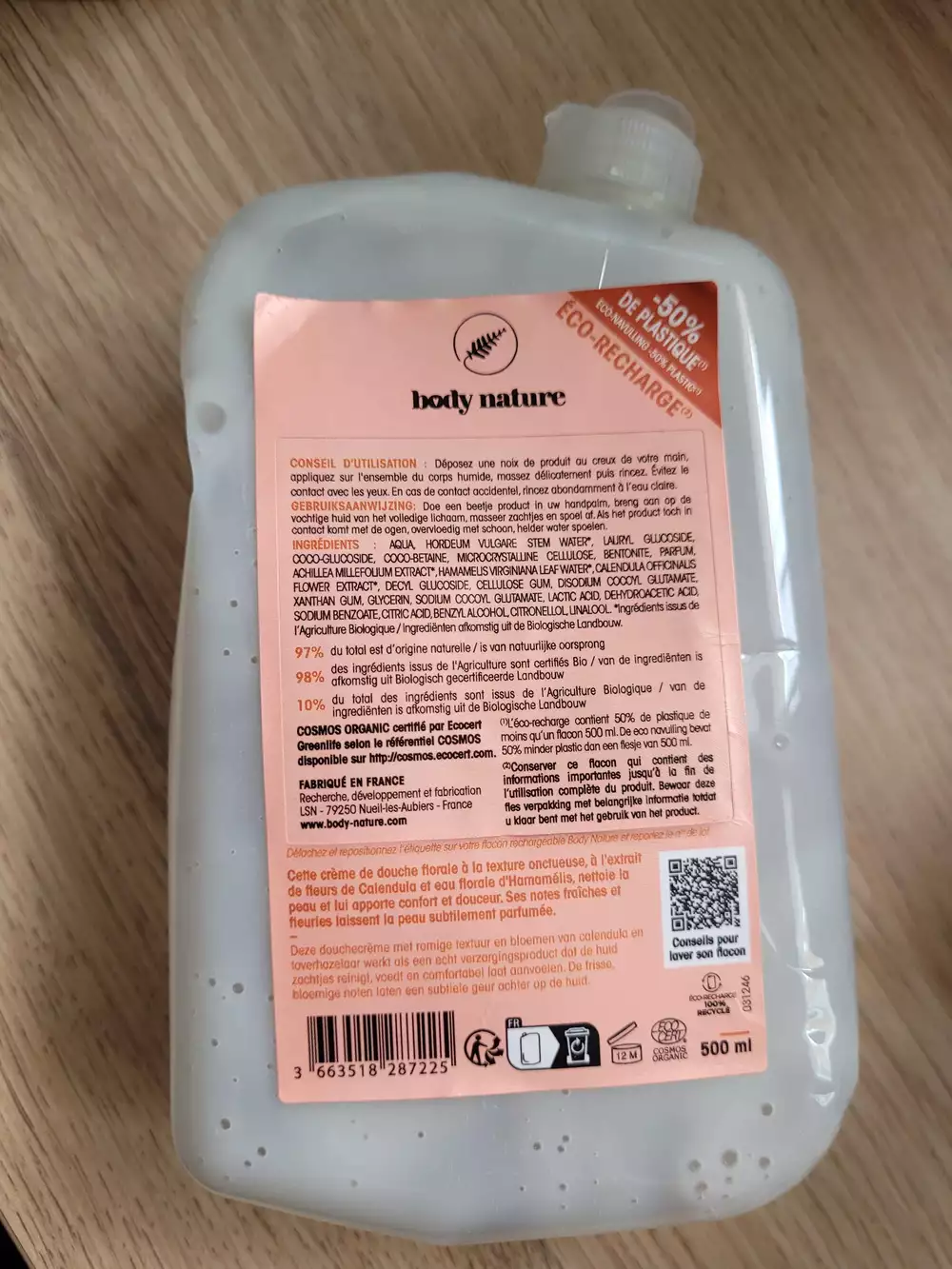 BODY NATURE - Crème de douche florale