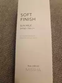 MISSHA - Soft finish - Sun milk SPF50+ PA+++