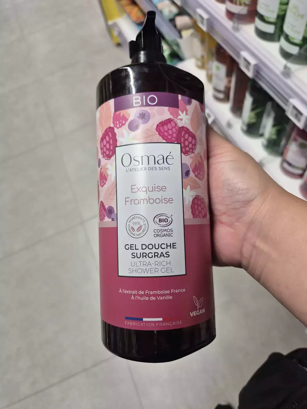 OSMAE - Exquise framboise - Gel douche surgras