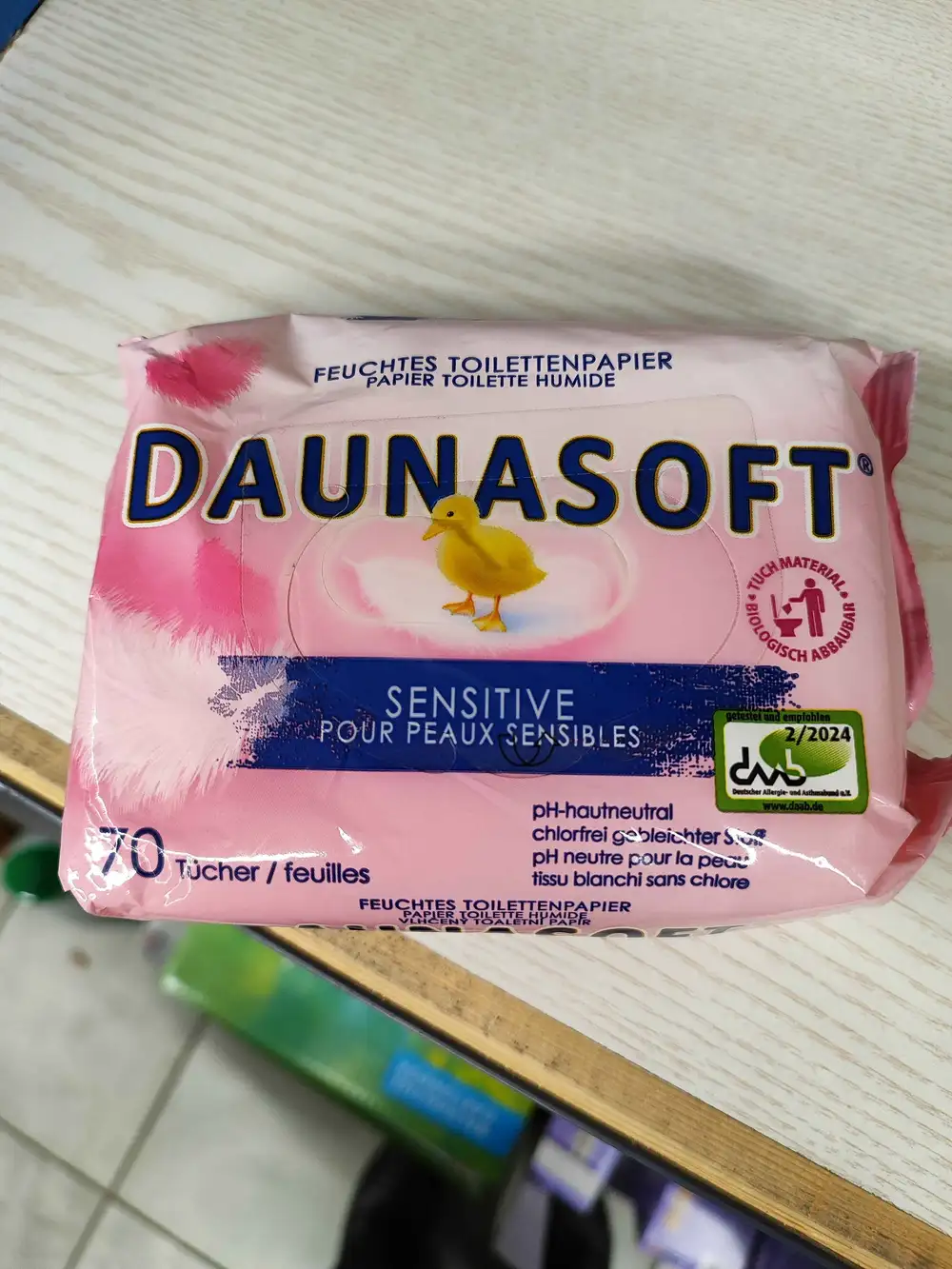 DAUNASOFT - Papier toilette humide sensitive