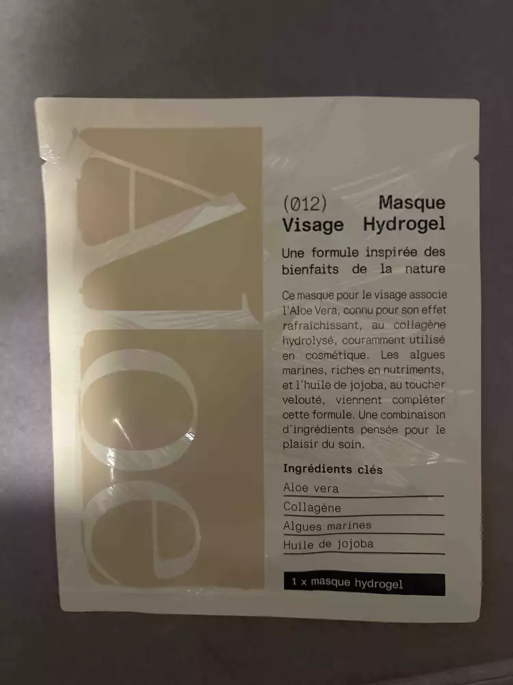 ALOE PARIS - Aloe - Masque visage hydrogel