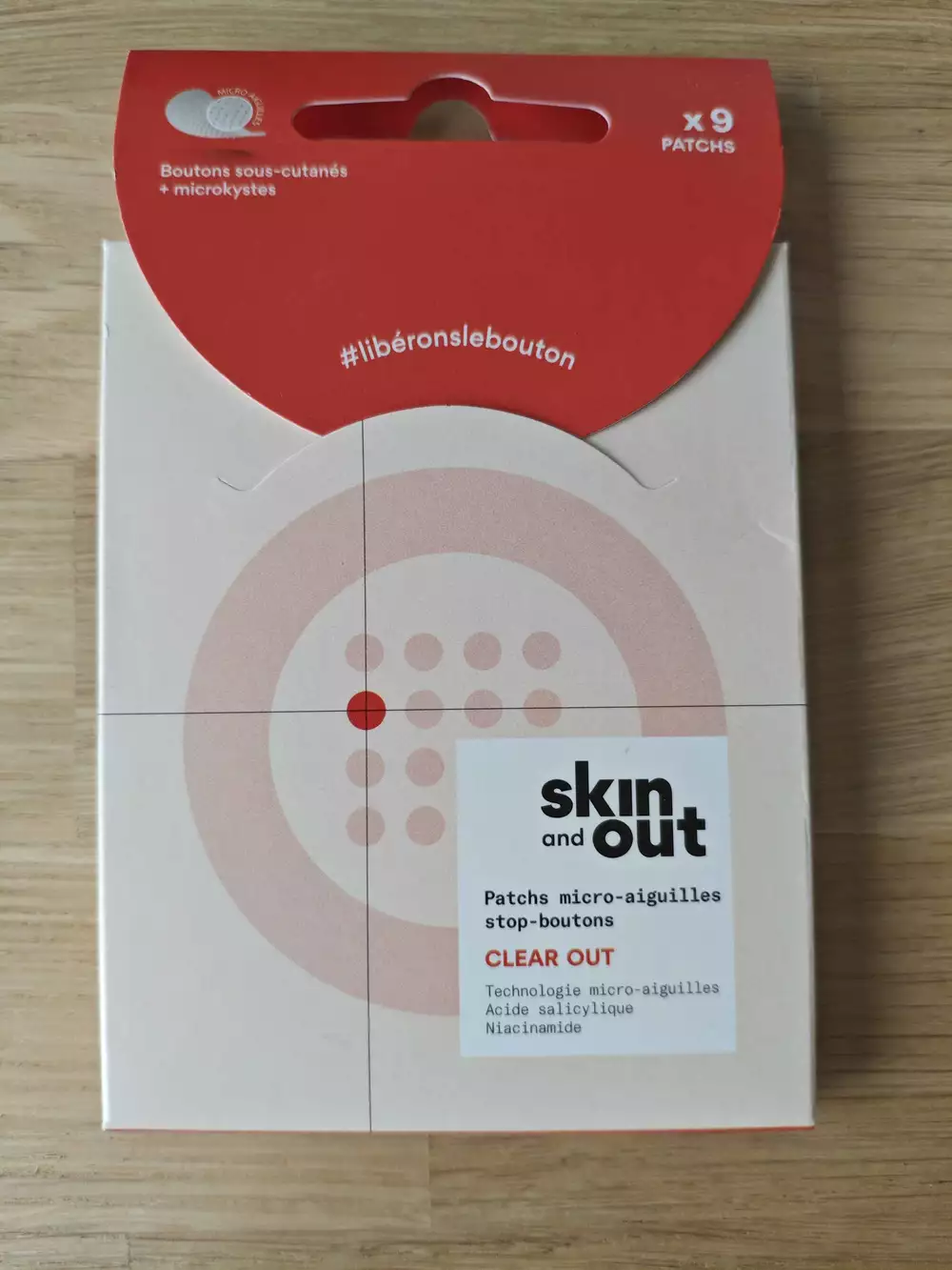 SKIN AND OUT - Clear out - Patchs micro-aiguilles stop-boutons
