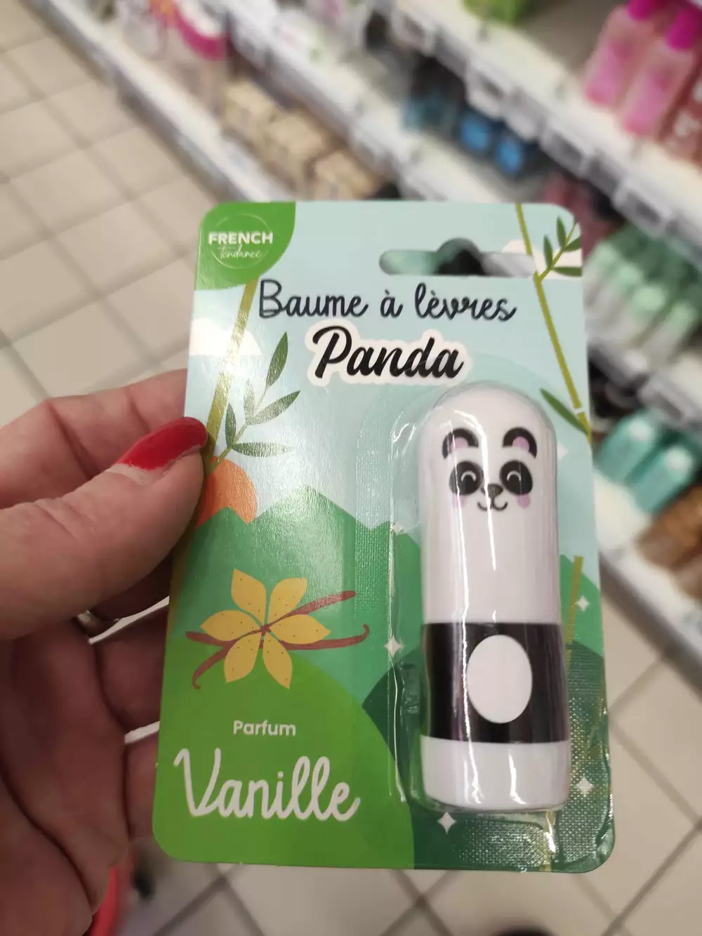 FRENCH - Baume à lèvres panda parfum vanille